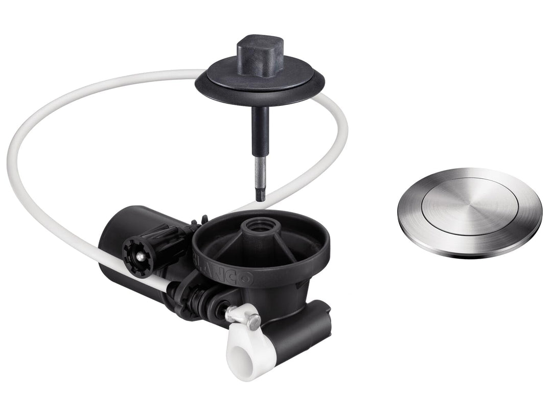 BLANCO PushControl Edelstahl Nachrüstset, Die Flache und intuitive Fernbedienung für InFino Ablaufsy