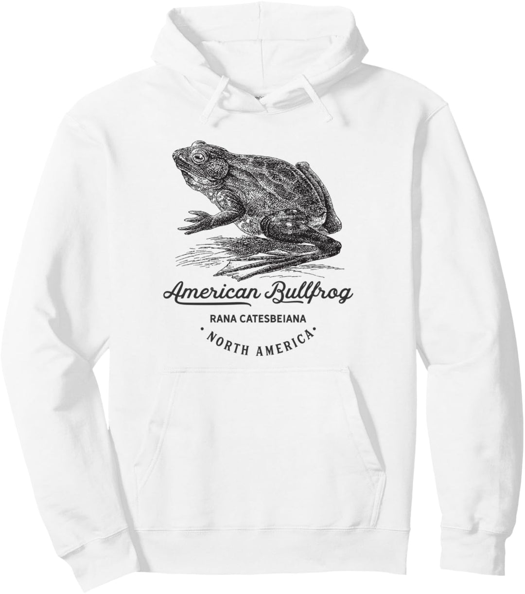 Ochsenfrosch Vintage Tier Fauna druckt Geburtstag Männer Pullover Hoodie