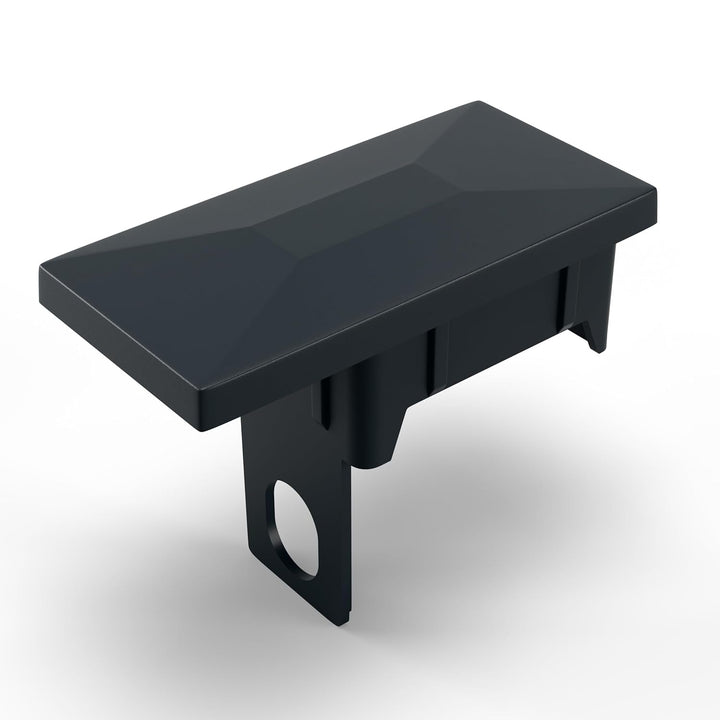 10x Zaunkappen Kunststoff 40x60mm mit Sicherungssteg | Pfostenkappen für Doppelstabmattenzaun | Abde