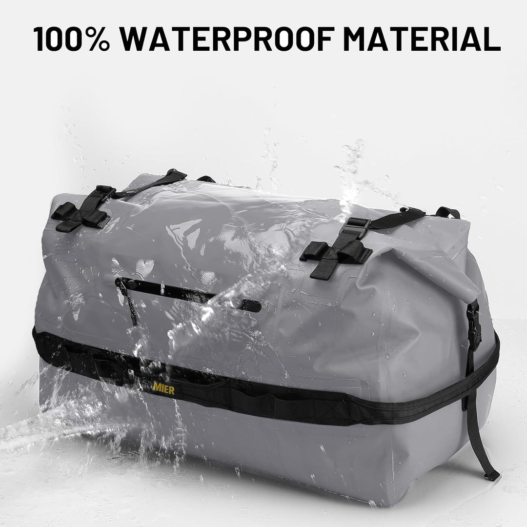 MIER Wasserfeste Reisetasche Duffle Bag mit Rucksackfunktion Rolltop Sporttasche für Seesack, Schwim