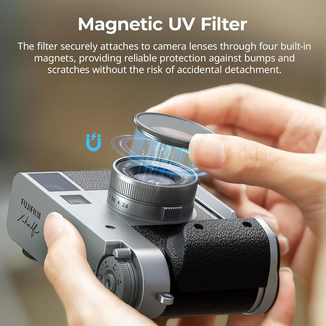 SMALLRIG Magnetischer UV-Filter für FUJIFILM X Half Kamera, optisches Glasobjektiv, Leichter Alumini