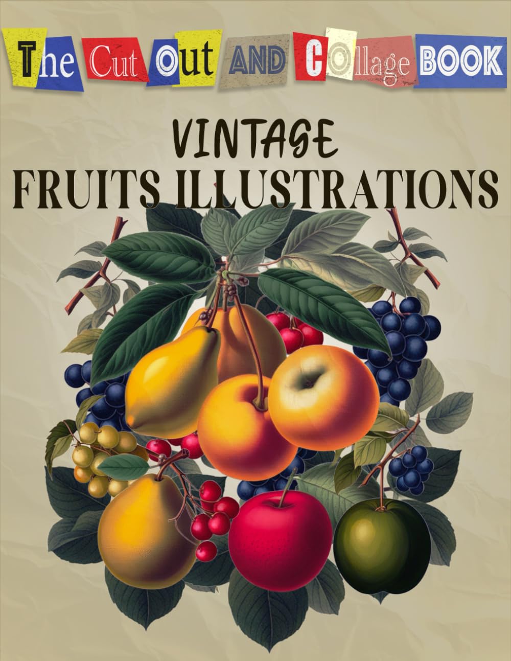 The Cut Out And Collage Book Vintage Fruits Illustrations: Over 130 High Quality Fruit Illustrations