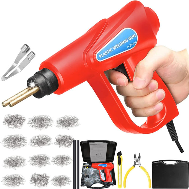 160W Kunststoff Schweissgerät Auto Stossstange Reparaturset 800PCS 6 Arten Klammern,Hot Hefter Kunst