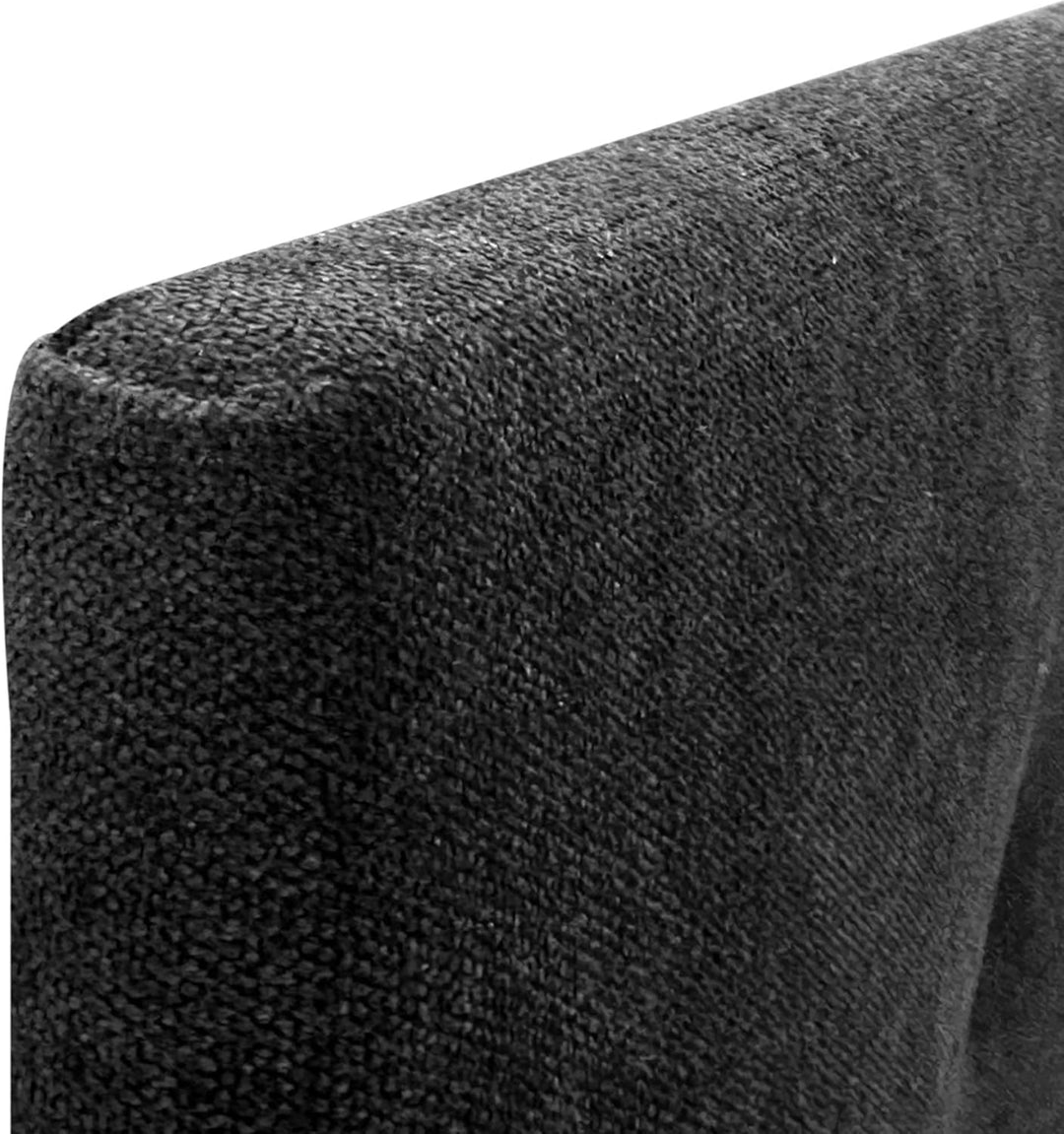 DHOME Kopfteil aus Kunstleder oder Stoff AQUALINE Pro Kopfteil Polsterkopfteil Luxusbett (Stoff Schw
