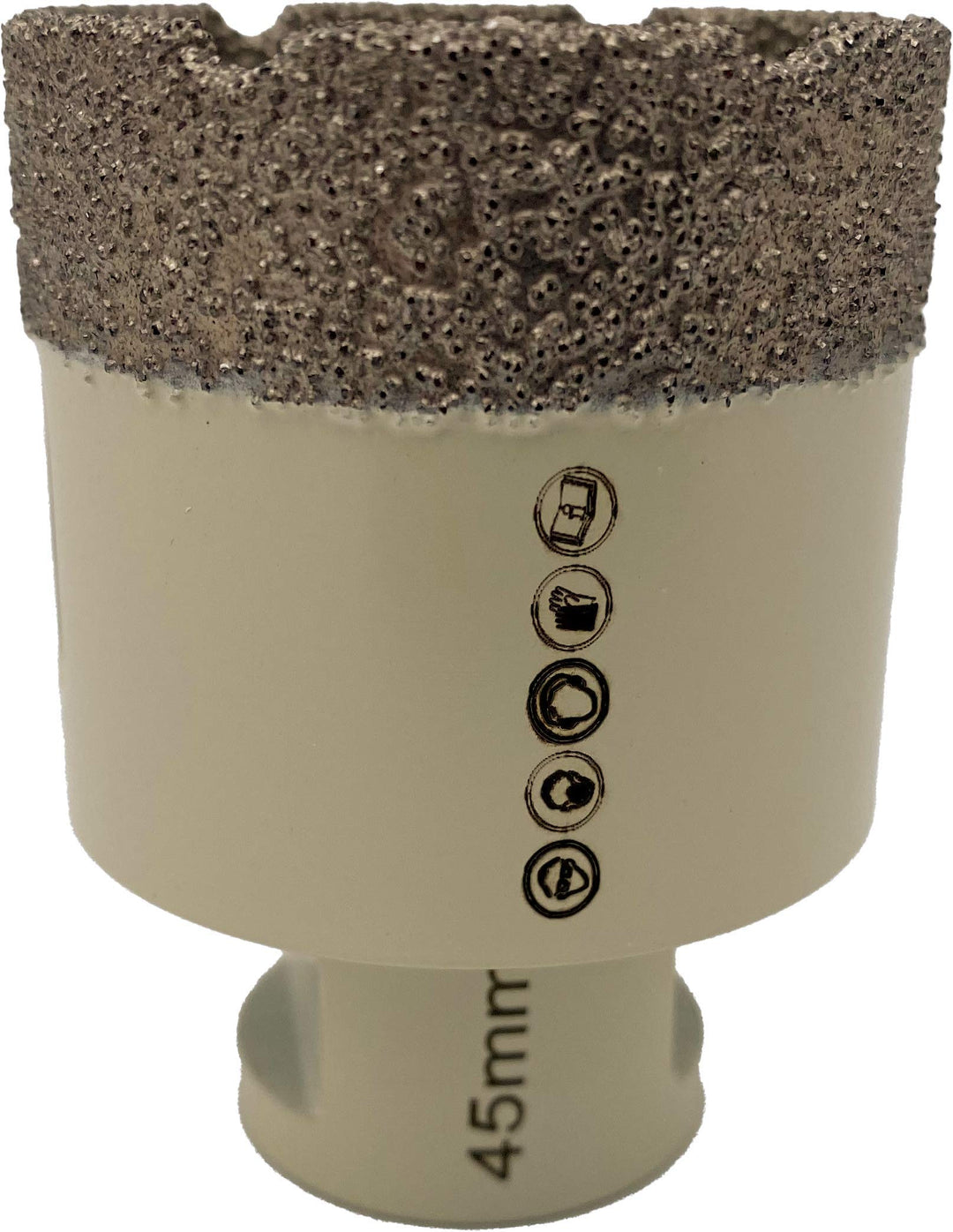Dr. Diamond Premium Fliesenbohrer Fliese Feinsteinzeug 45 mm x M14 für Winkelschleifer (45 mm), 45 m
