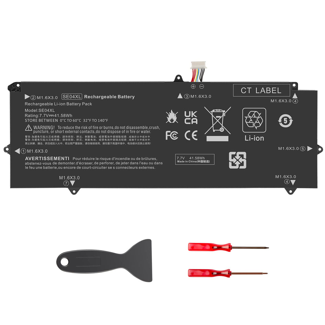ASUNCEL 41,58 Wh 5130 mAh SE04XL Laptop Akku für HP Pro x2 612 G2 Tablet 860708-855 860724-2B1 86072