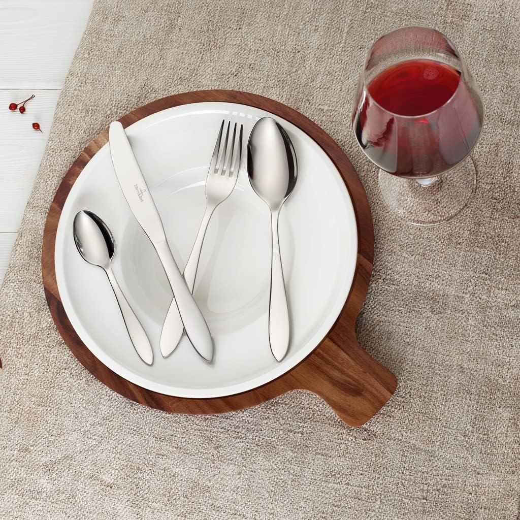 Villeroy und Boch Arthur Tafelbesteck für bis zu 6 Personen, 24-teilig, Edelstahl 24tlg. Single, 24t