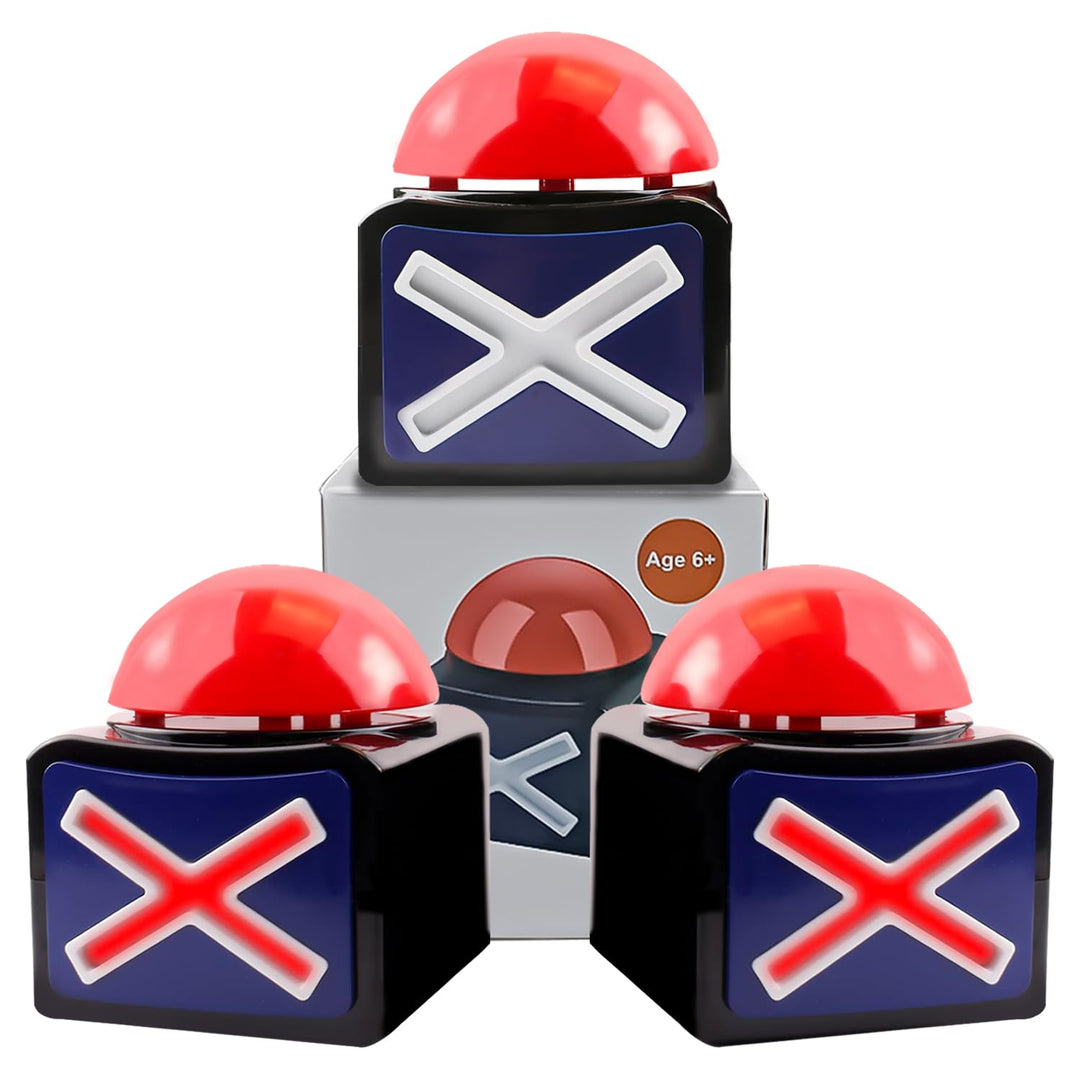 Spiel Antwort Buzzer mit Licht und Ton Trivia Quiz Got Talent Buzzer pro Game Show,Leuchtender und k