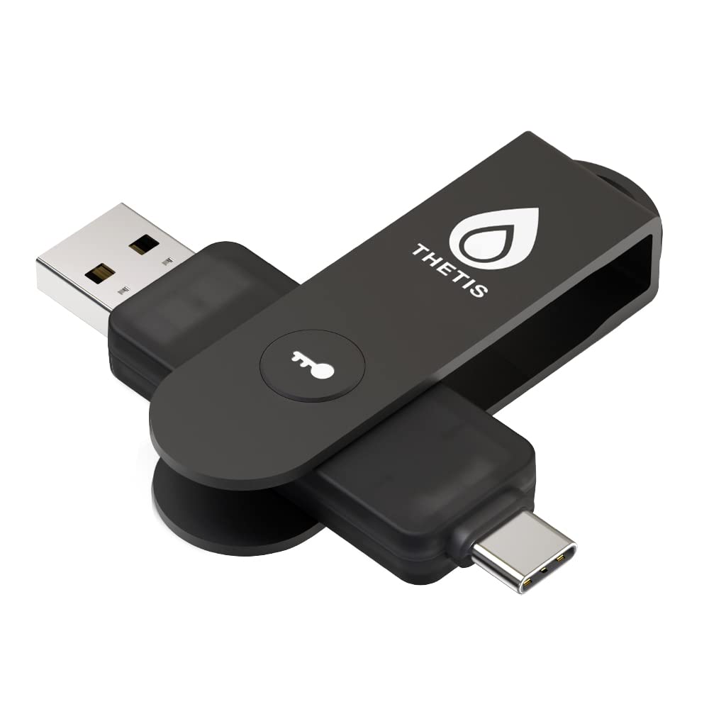 Thetis Pro FIDO2 Sicherheitsschlüssel, Zwei-Faktor-Authentifizierung, NFC Sicherheitsschlüssel, Drop