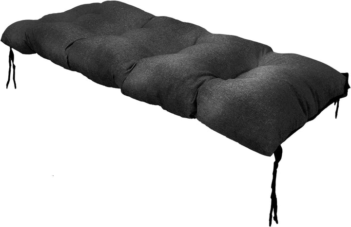 Grand Filippo Sitzkissen Bank 100 x 55 cm Schwarz - Wasserdicht Sitzkissen Garten Beständig Gegen Sc