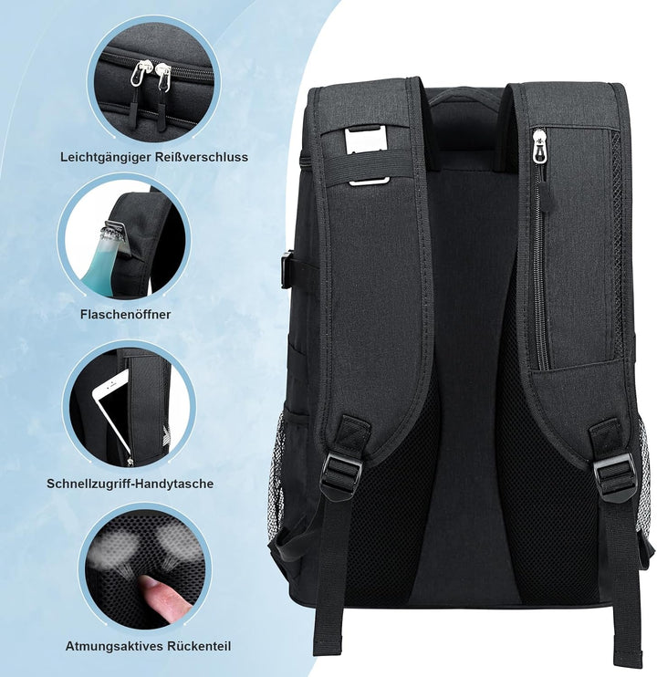 Estarer Kühlrucksack 32L Kühltasche Picknickrucksack Wasserdichter Rucksack zum Kühl mit Flaschenöff