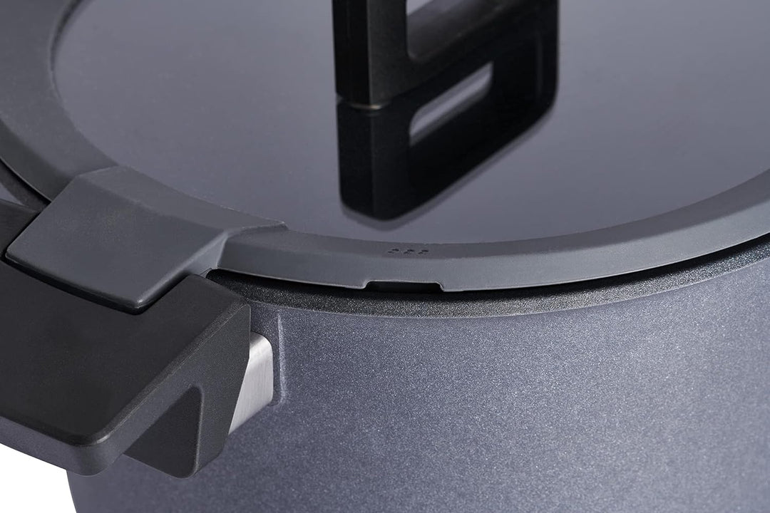 Woll Gusstopf inklusiv Deckel, Aluguss, grau, 28 cm, 2-Einheiten, 35 x 28 x 15.5 cm