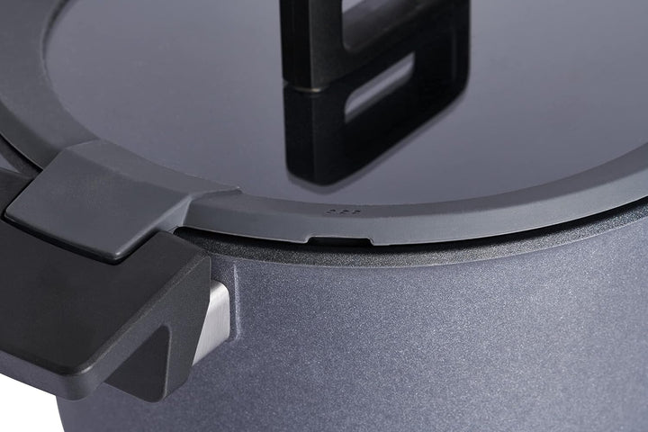 Woll Gusstopf inklusiv Deckel, Aluguss, grau, 28 cm, 2-Einheiten, 35 x 28 x 15.5 cm