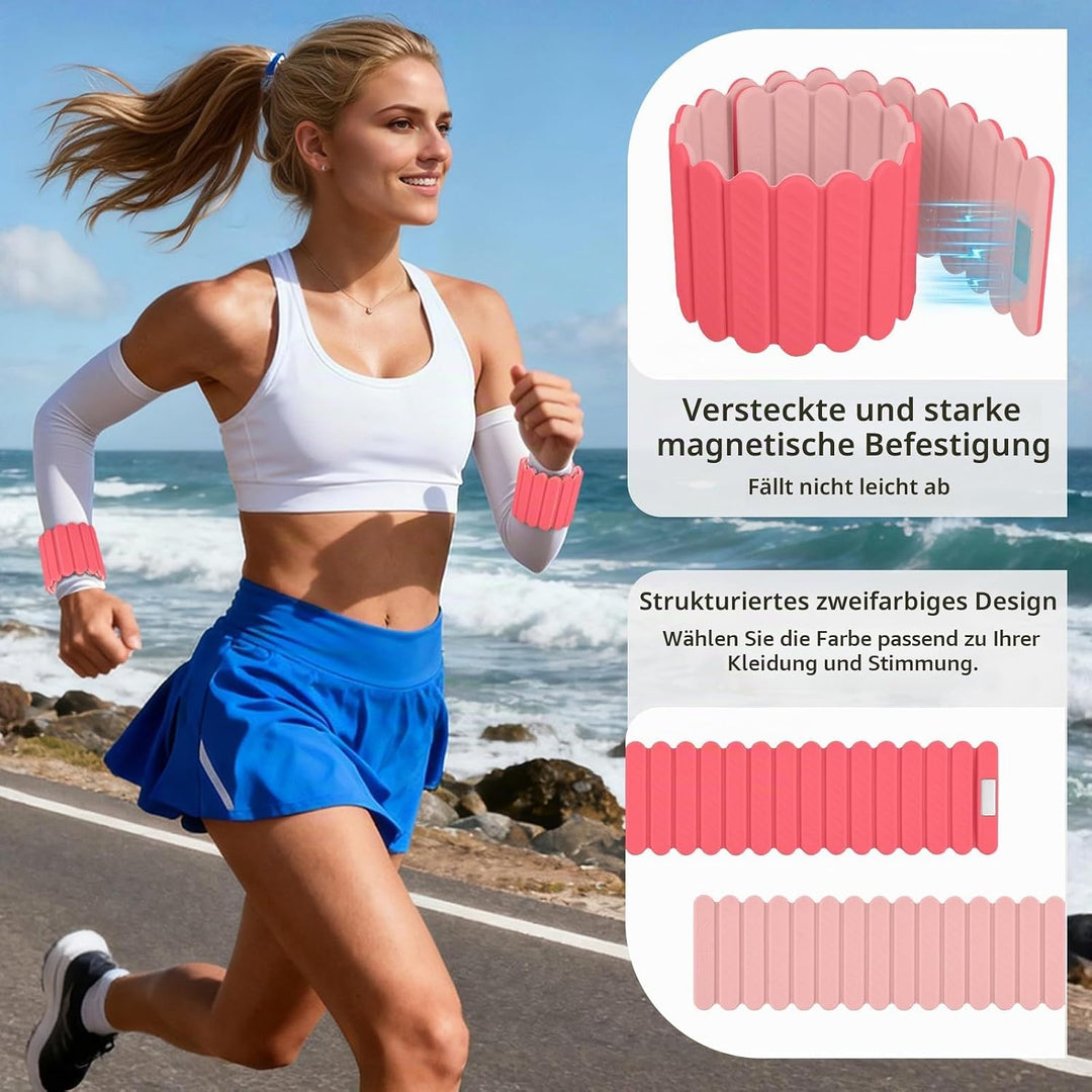 Abahub Magnetische Gewichte Hand Fuss Wrist Ankle Weights Handgelenk Gewichte für Beine und Arme Set
