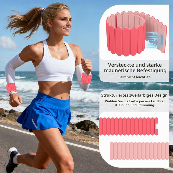 Abahub Magnetische Gewichte Hand Fuss Wrist Ankle Weights Handgelenk Gewichte für Beine und Arme Set