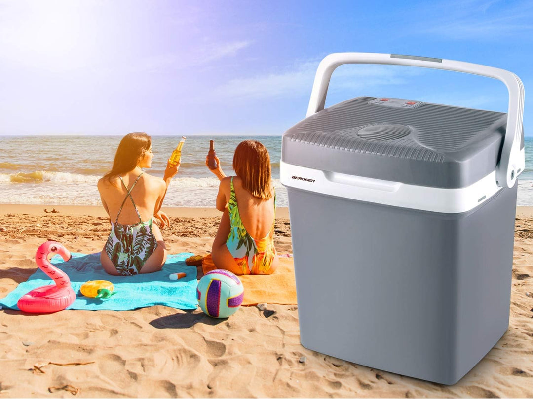 Berdsen Kühlbox Auto Camping Kühlschrank Für Auto LKW Boot Elektrisch Kühlung Bis 0°C Mit Wärmefunkt