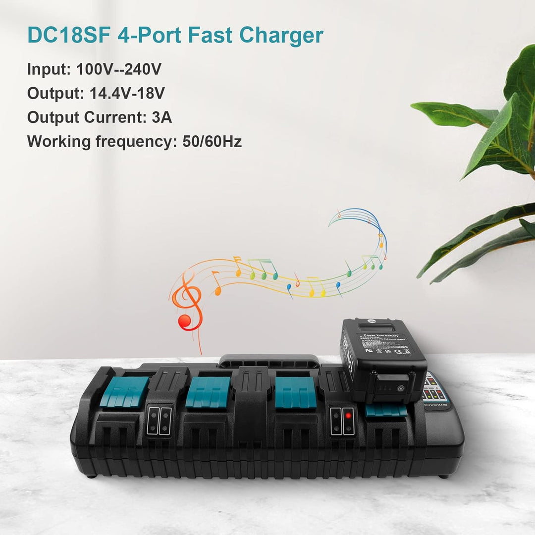 14,4V-18V Akku-Ladegerät für Makita DC18SF, LXT Li-Ion Schnell-Ladegerät für BL1430 BL1450 BL1440 BL