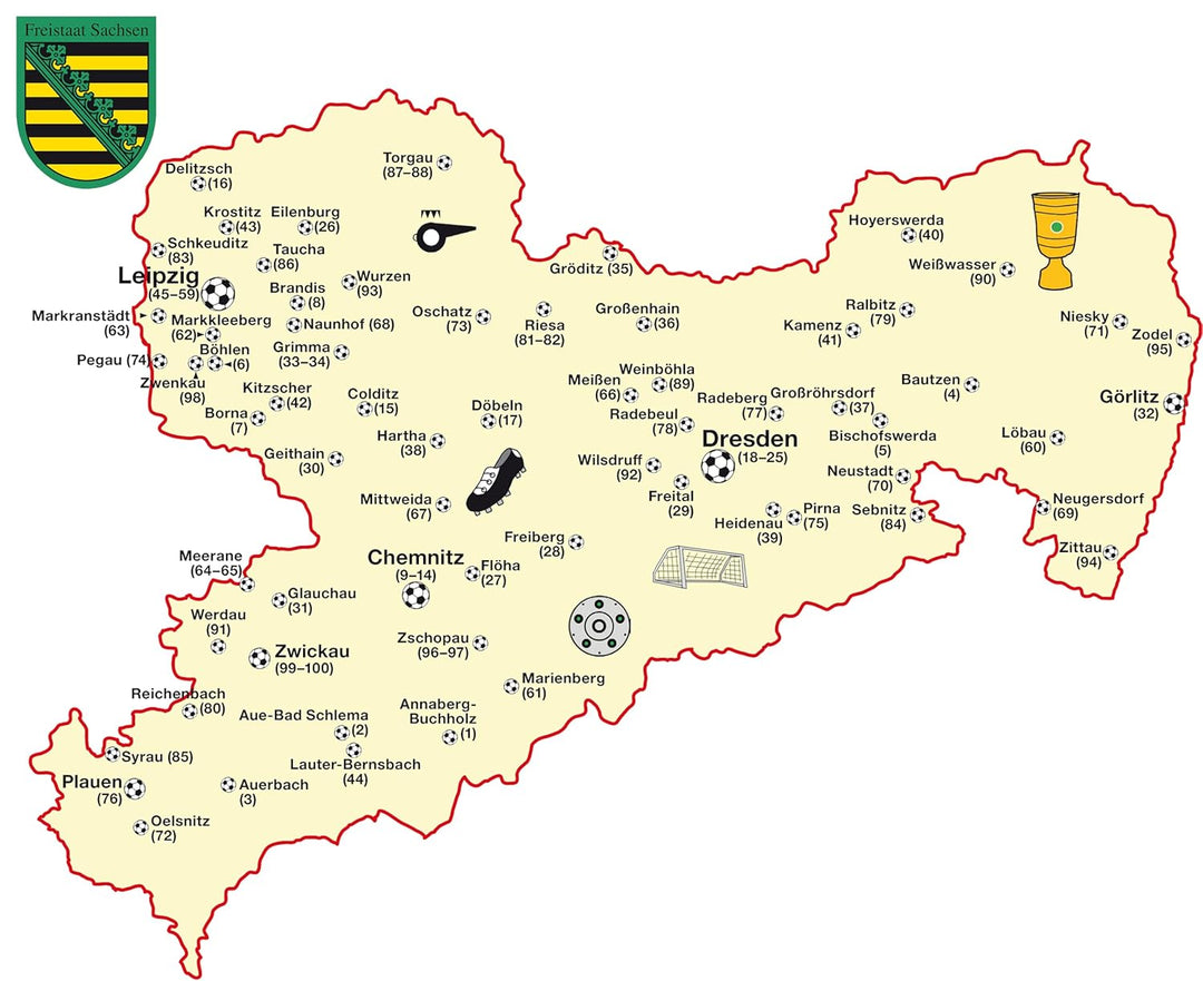 Fussballheimat Sachsen: 100 Orte der Erinnerung. Ein Reiseführer (Fussballheimat: 100 Orte der Erinn