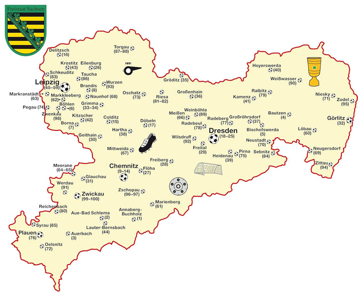 Fussballheimat Sachsen: 100 Orte der Erinnerung. Ein Reiseführer (Fussballheimat: 100 Orte der Erinn