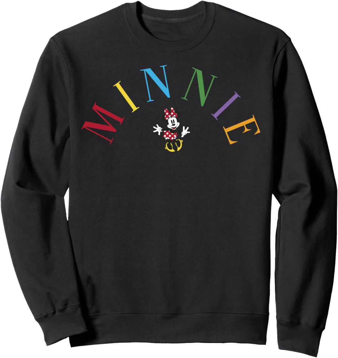 Disney Mickey And Friends Minnie Simple Text Sweatshirt