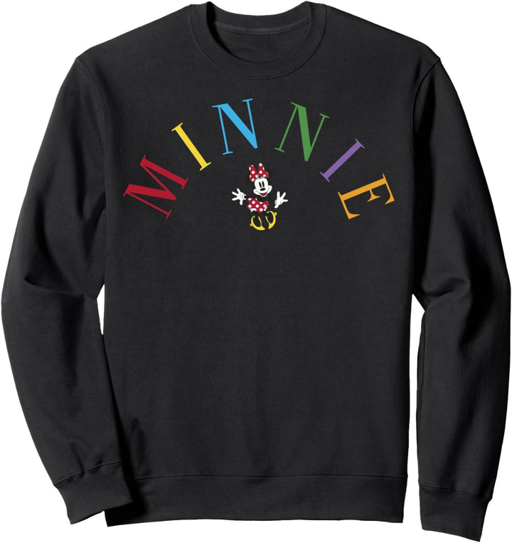 Disney Mickey And Friends Minnie Simple Text Sweatshirt