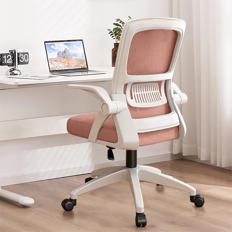 Bürostuhl,Ergonomischer Drehstuhl mit Atmungsaktiver Mesh-Rückenlehne,360°DrehstuhlHochk,lappbaren A