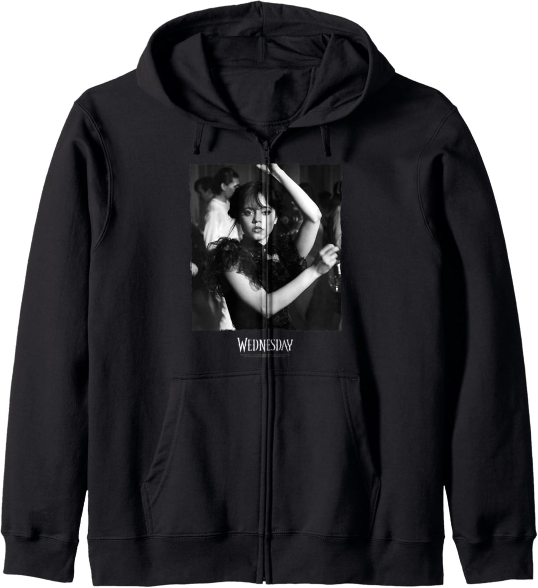 Wednesday Dark Dancing Queen Wednesday Photoreal & Logo V2 Kapuzenjacke