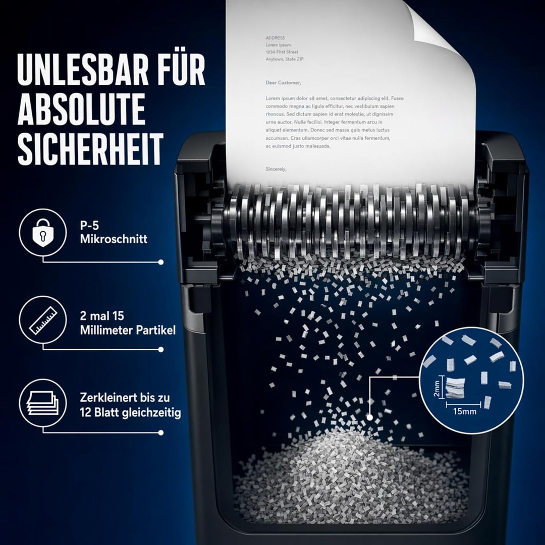 HP Aktenvernichter Pro Shredder 12MC