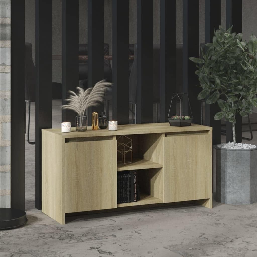 vidaXL TV Schrank mit Türen Fächern Lowboard TV Möbel Sideboard Fernsehtisch Fernsehschrank HiFi-Sch