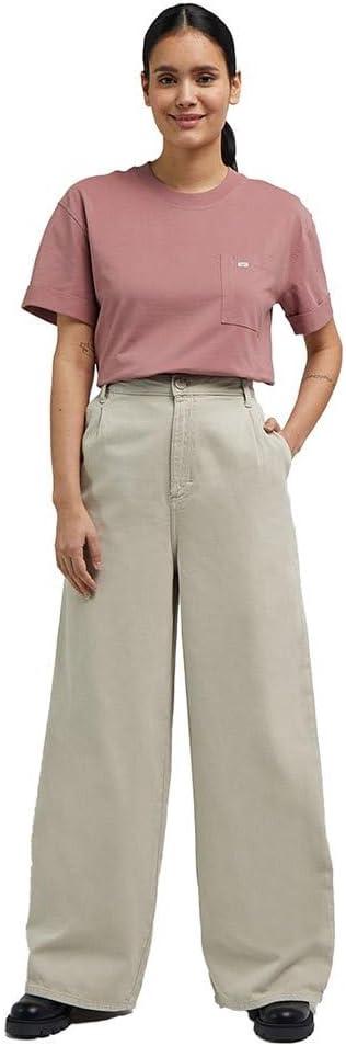 Lee Damen Relaxed Chino Pants 26W / 31L Beige, 26W / 31L Beige