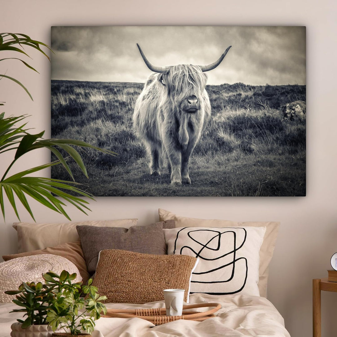 MuchoWow© Bild auf Leinwand Gross 120x80 cm XXL Schlafzimmer Bilder Wand Deko Wohnzimmer Modern Wand