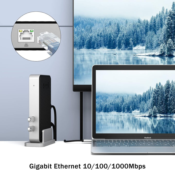 BENFEI USB 3.0 Universal-Dockingstation Dual Monitor HDMI VGA kompatibel mit Mac Windows, USB 3.0 od