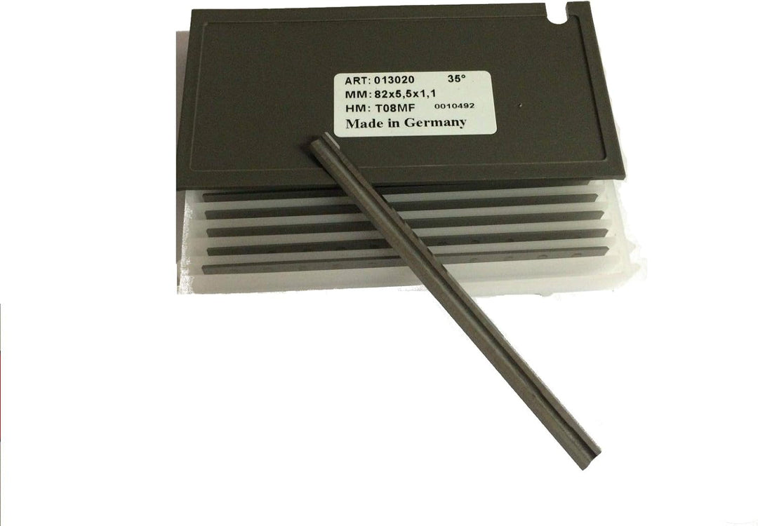 10 x Hobelmesser 82mm Hartmetall für Makita D-35302 Hobel passt auch zu Dewalt &amp; Bosch Hergestellt v