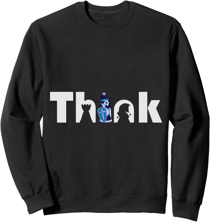 Schach Think, Schach Design, Schachspieler, Schach Sweatshirt