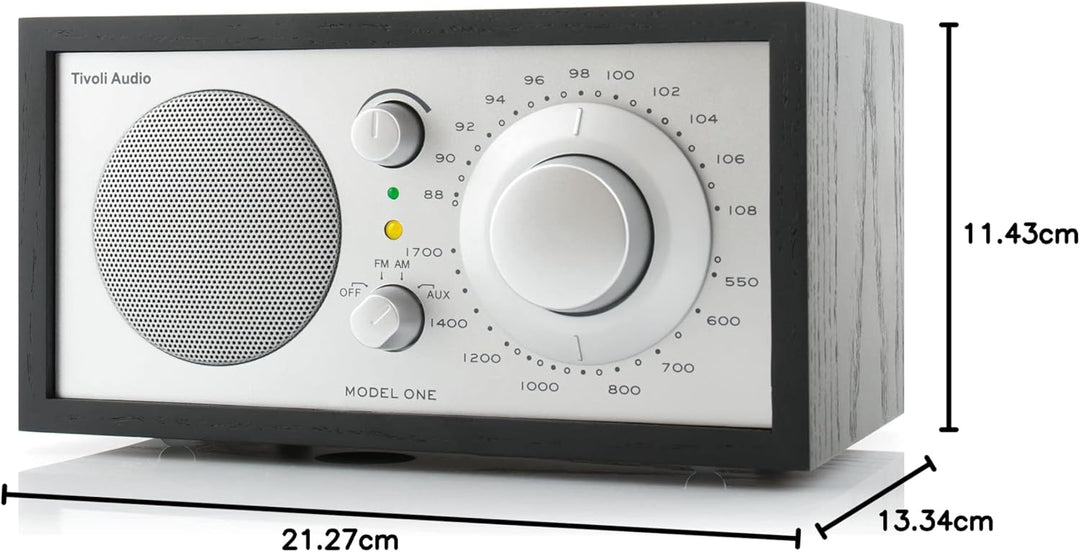 Tivoli Audio Model One UKW-/MW-Radio (Schwarz / Silber), Schwarz / Silber