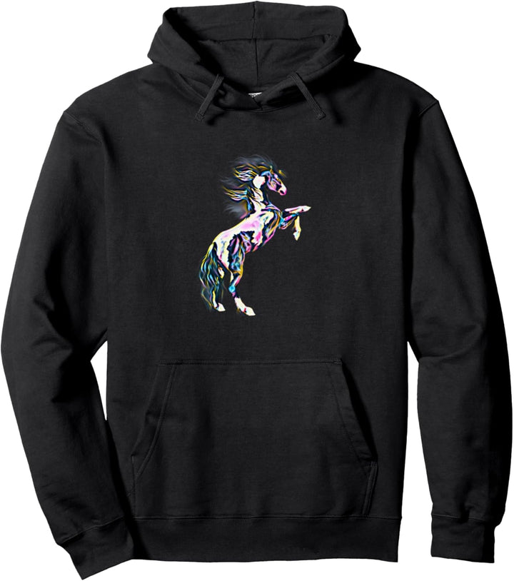 Pferde Motiv Pullover Hoodie