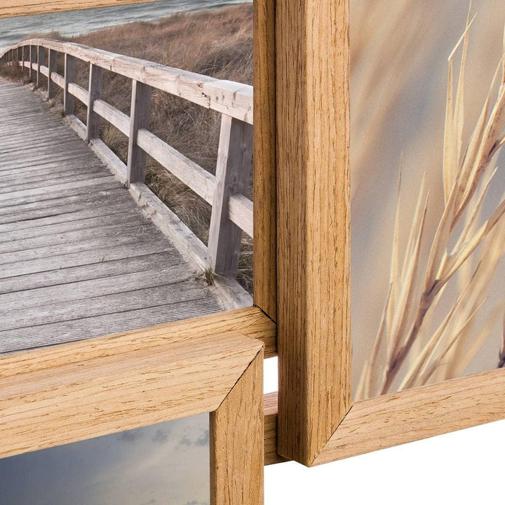 Fotocollage - Holz - 12 Fotos - Beige - Atmosphera créateur d'intérieur