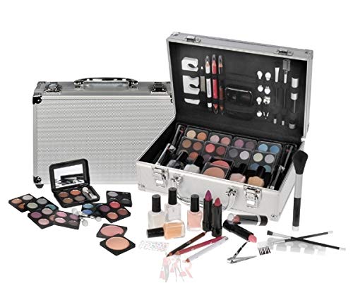 Schminkkoffer Set Alu Profi-Qualität mit French Manicure 58 teilig