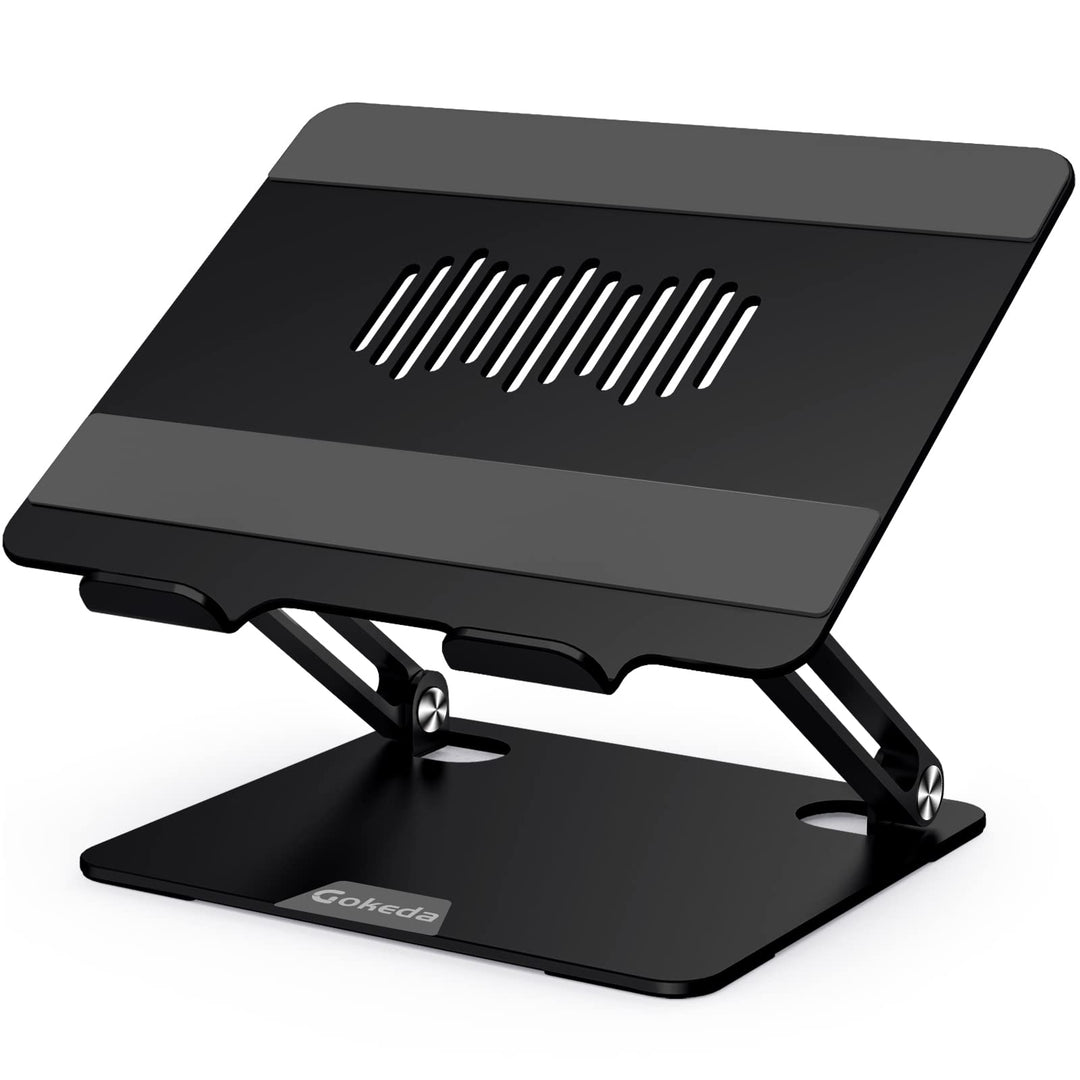 Gokeda Laptop Ständer, ergonomischer Laptopständer aus Aluminiumlegierung für den Schreibtisch, Note