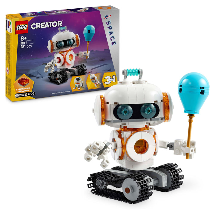 LEGO Creator 3in1 Weltraum-Roboter - Spielzeug umbaubar in Hund Figur oder Modell Rakete - Bauset fü