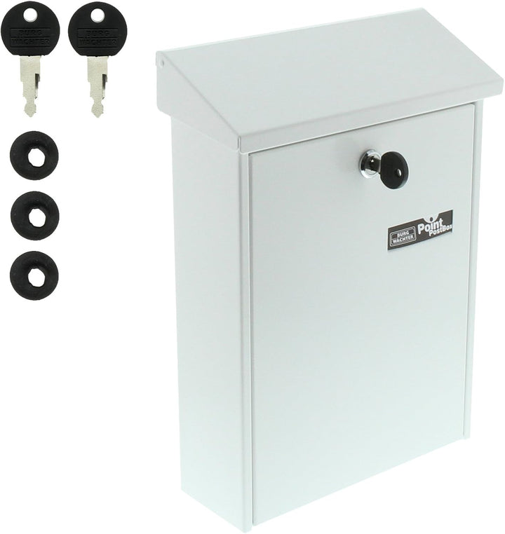 Burg-Wächter, Briefkasten mit aufklappbarem Regendach, DIN B5 Einwurf-Format, Verzinkter Stahl, Dail