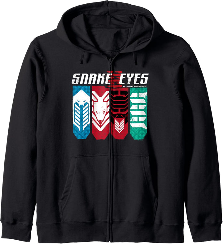 Snake Eyes Symbols Box-Up Kapuzenjacke