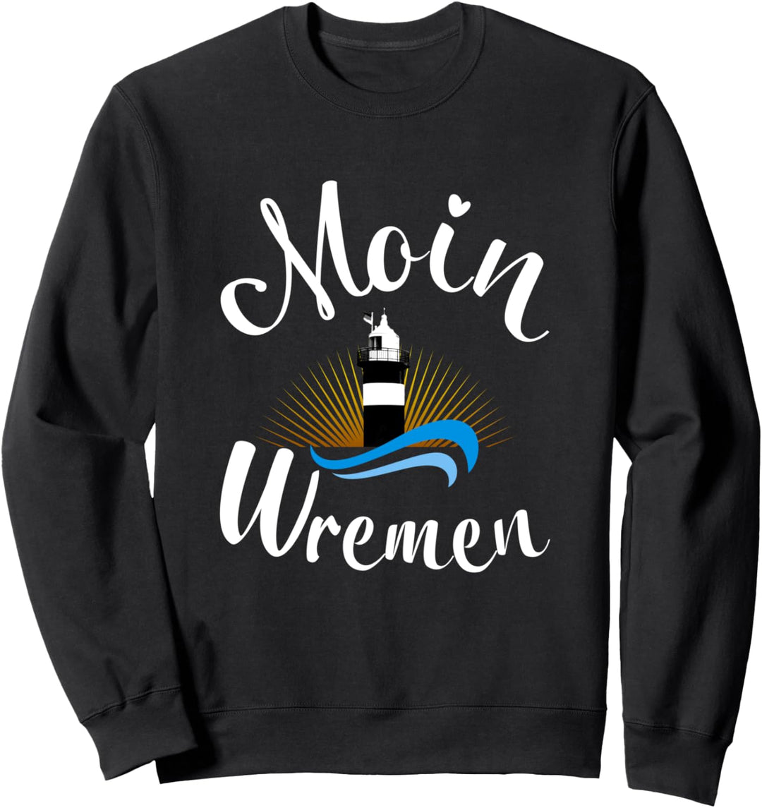 Wremen Wurster Nordseeküste Urlaub Leuchtturm Kleiner Preusse Sweatshirt