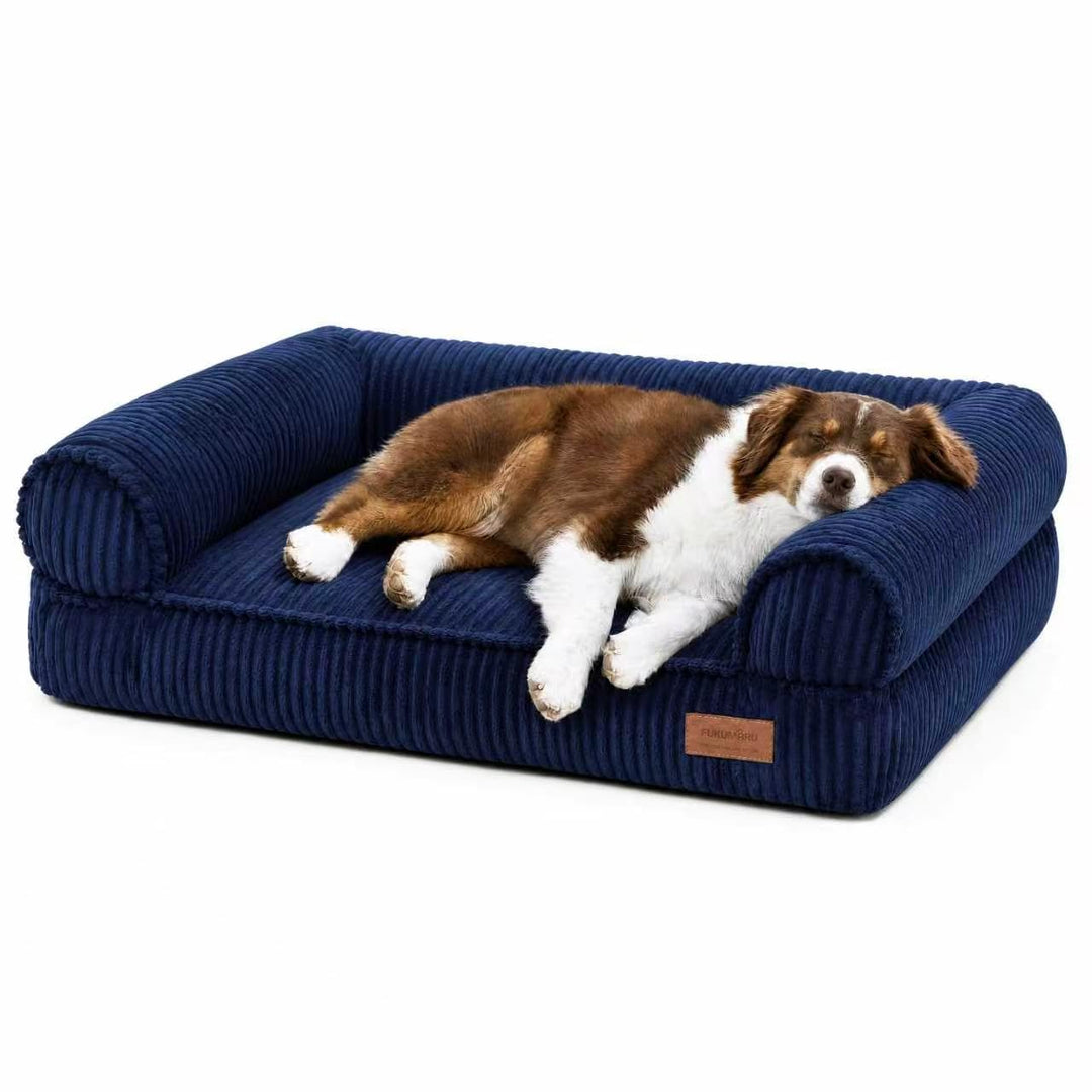 FUKUMARU Hundebett für grosse Hunde, Flauschiges &amp; Hundesofa mit wasserabweisender TPU-Schicht, Cord