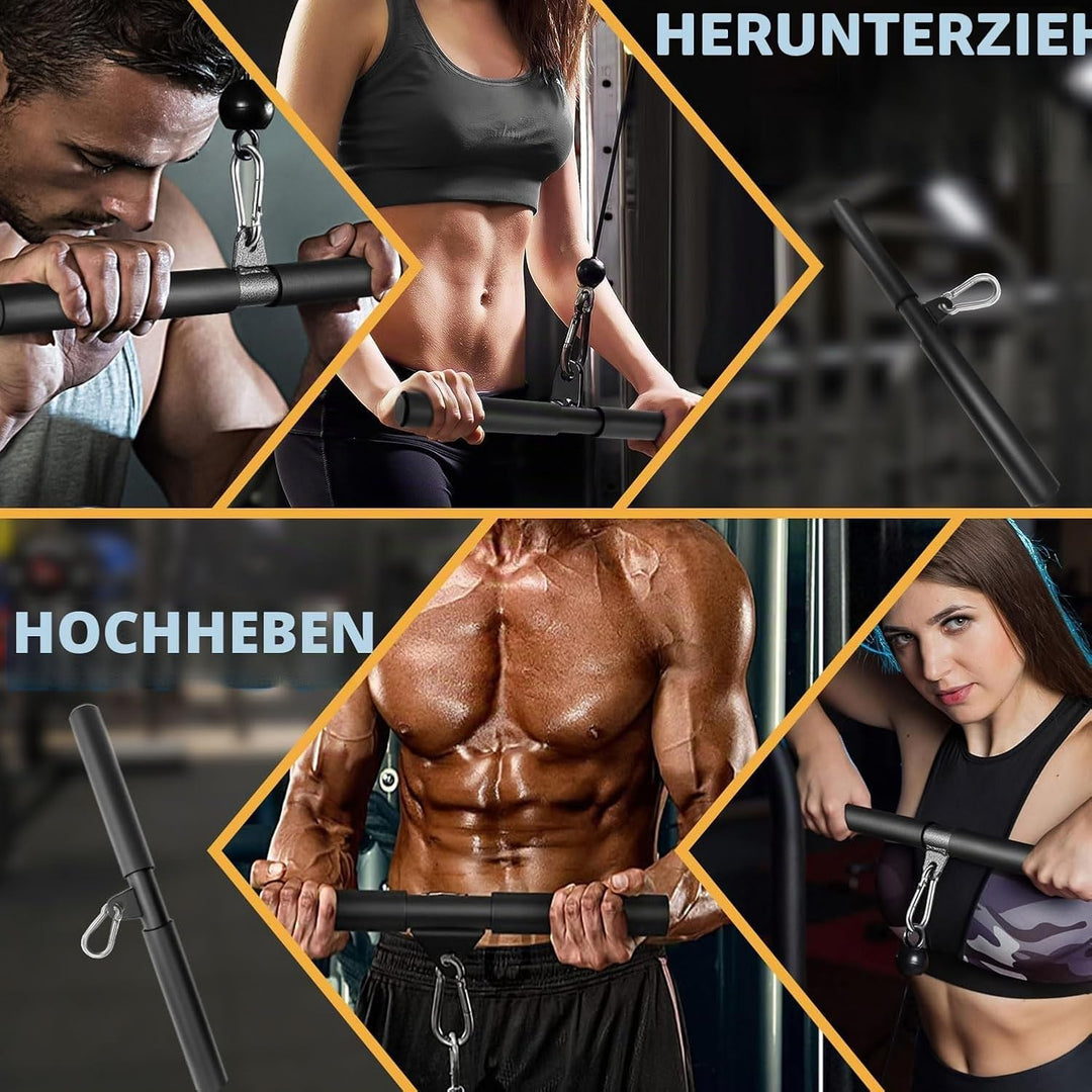 Favuit Bizeps Stange Latzugstange, LAT Pull Down Bar Fitness Krafttraining Gerade Stange Kabelzug La