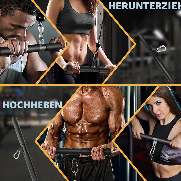 Favuit Bizeps Stange Latzugstange, LAT Pull Down Bar Fitness Krafttraining Gerade Stange Kabelzug La