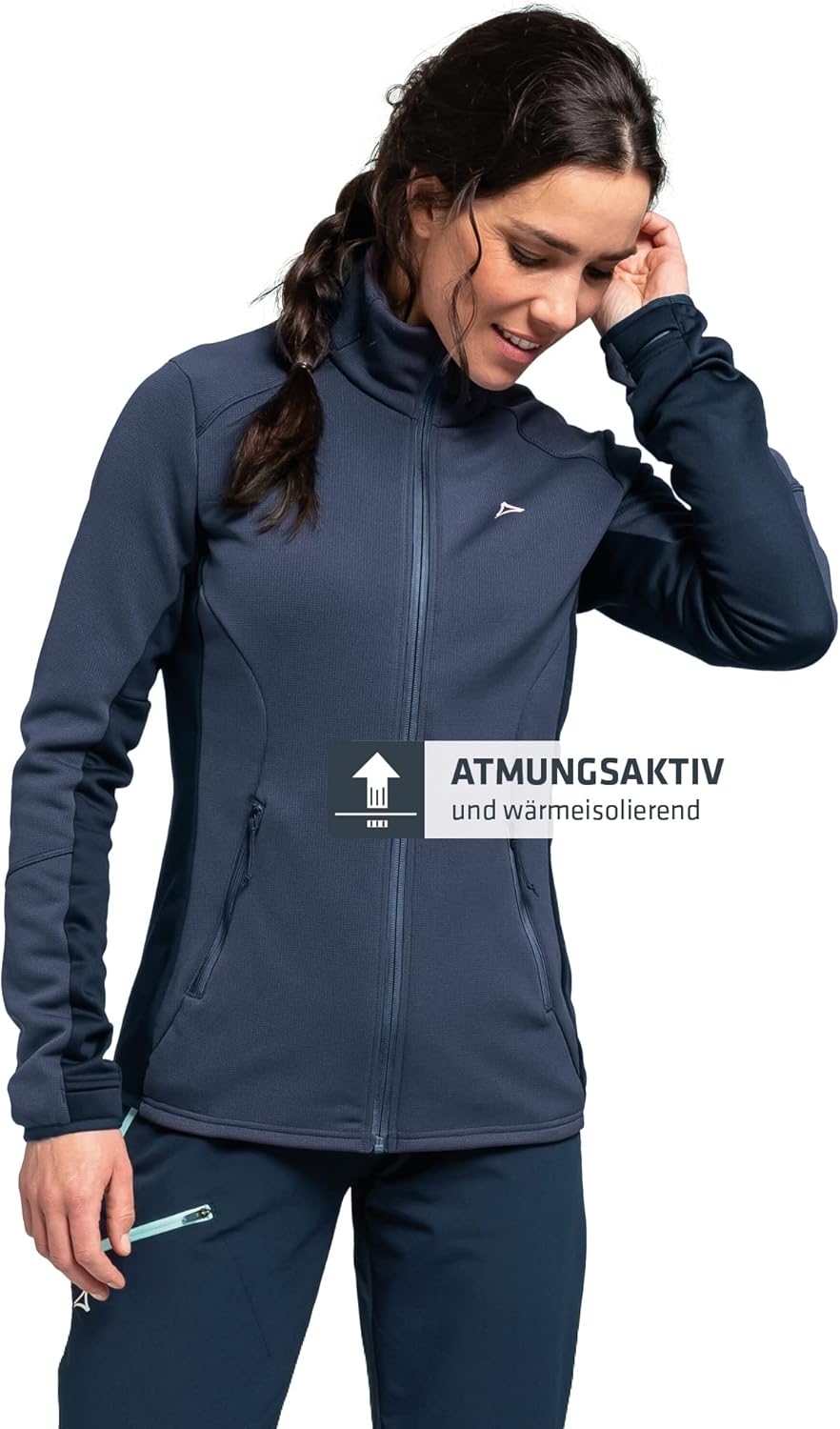 Schöffel Damen Lodron Fleece Jacke Fleecejacke Fleecepullover 34 navy blazer, 34 navy blazer