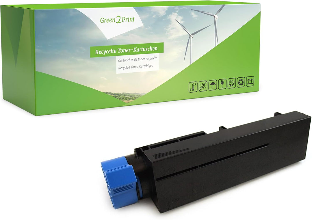 Green2Print Toner schwarz 7000 Seiten ersetzt Oki 44574802 passend für Oki B411, B431DN+, B431DN PN,