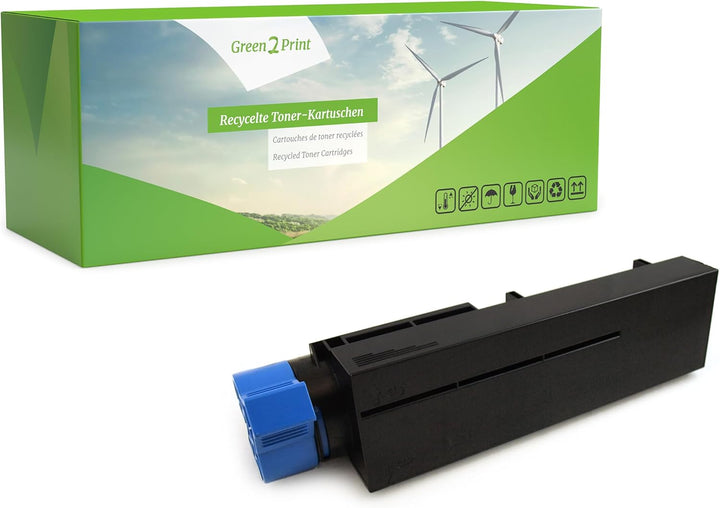 Green2Print Toner schwarz 7000 Seiten ersetzt Oki 45807106 passend für Oki B412, B432, B512, MB472,