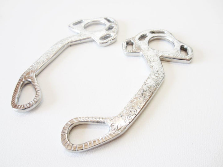 PS Pferdeartikel Hackamore Exquisite Silber oder Gold-messingfarbig verziert, Gold
